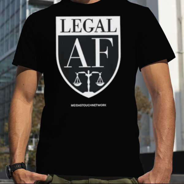 Legal af custom fuchsia logo t shirt