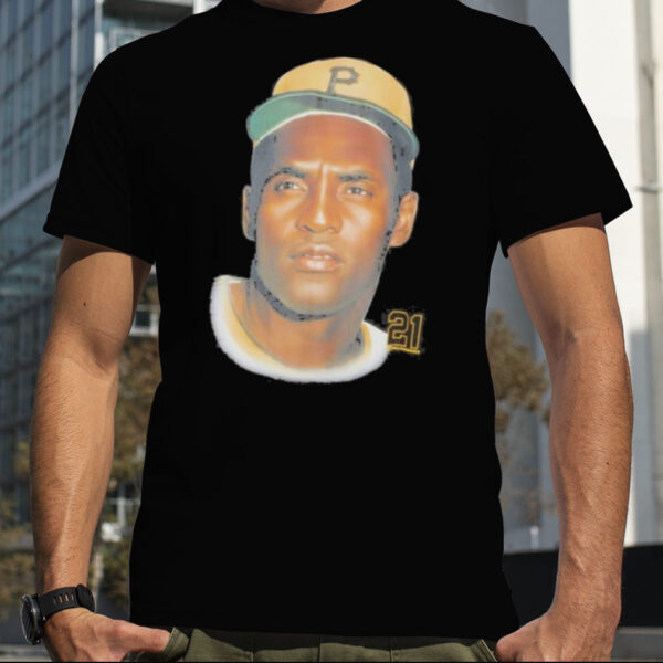 Legends Portriat Pittsburgh Pirates Roberto Clemente Shirt