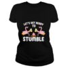 Lets Get Ready To Stumble Camping Flamingo Beer Campfire shirt