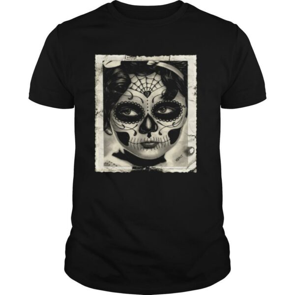 Little Girl Makeup Skull Day Of The Dead shirt