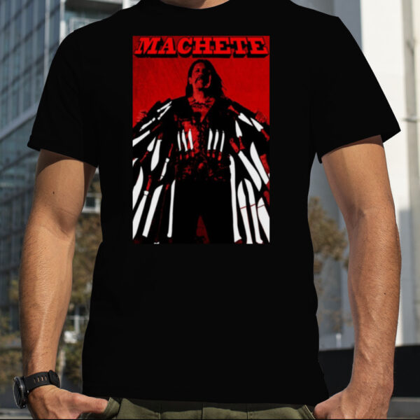 Machete Red Graphic Danny Trejo shirt