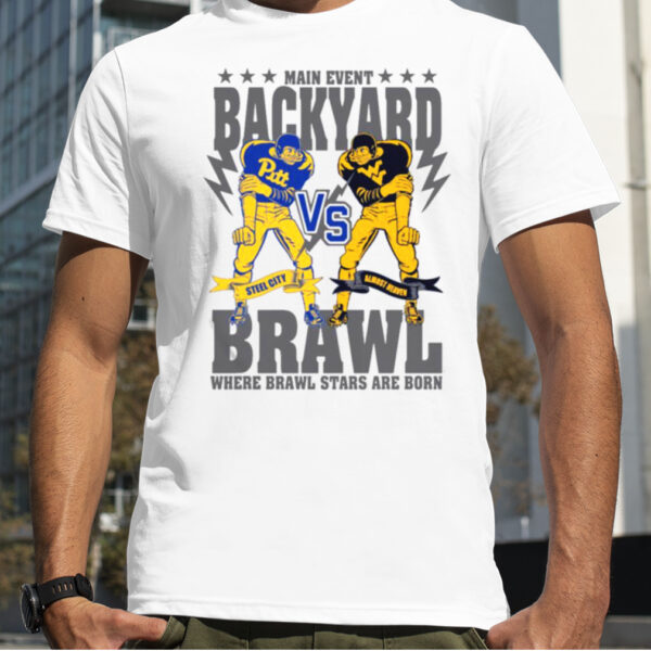 Mens Blue 84 West Virginia Mountaineers Backyard Brawl SS shirt