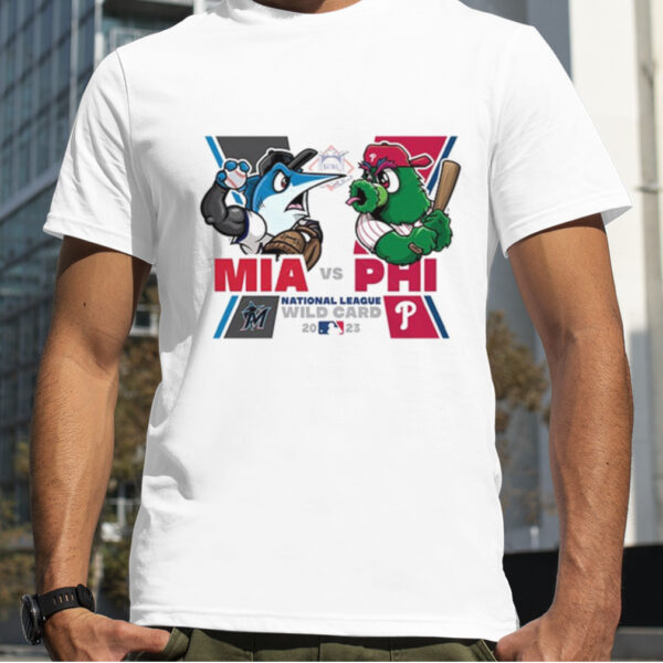 Miami Marlins vs Philadelphia Phillies Mascot National League Wild Card 2023