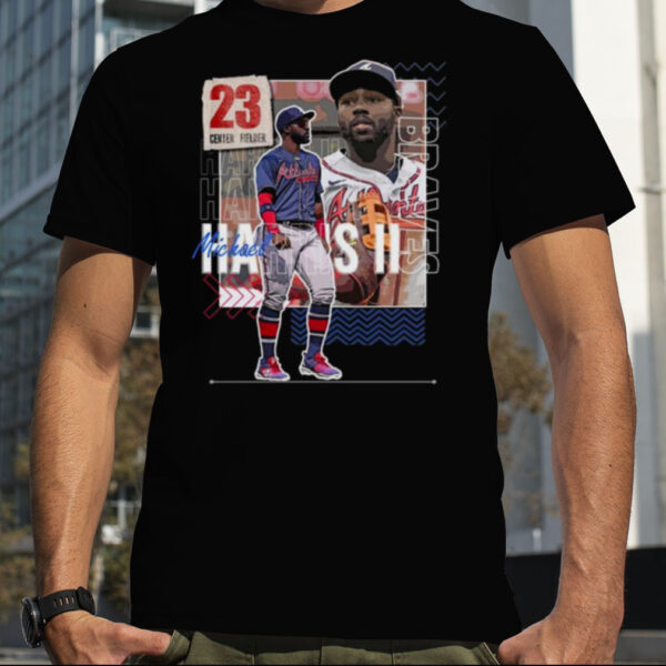 Michael Harris II Baseball Paper Braves 23 Center Fielder T shirt