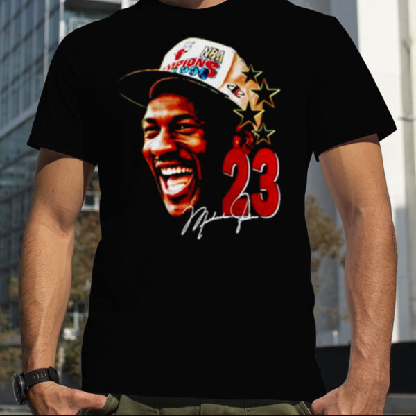 Michael Jordan Head 23 signature shirt