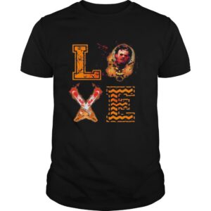 Michael myers love halloween knife shirt