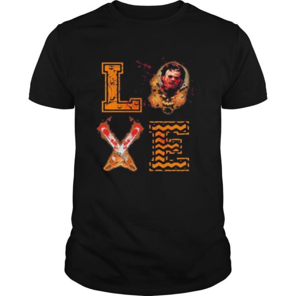 Michael myers love halloween knife shirt