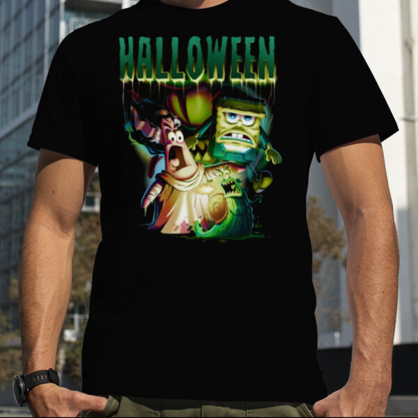 Monster Group Halloween Spongebob shirt