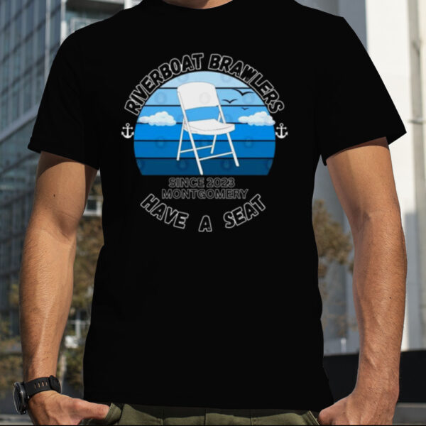 Montgomery Alabama Boat Fight Riverboat Brawl Folding Chair Since 2023 shirt