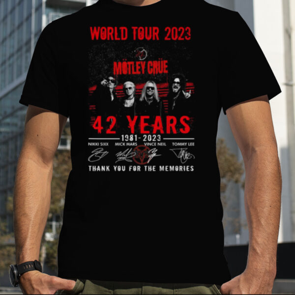 Motley Crue World Tour 2023 42 Years 1981 2023 Thank You For The Memorie