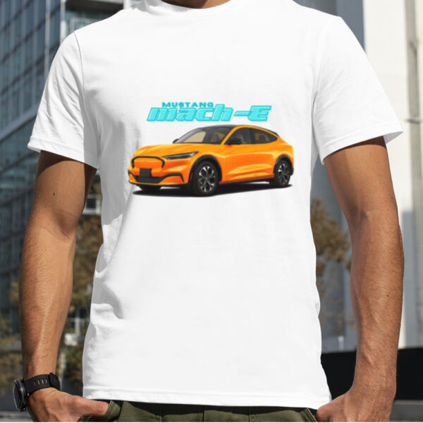 Mustang Mach E Cyber Orange shirt