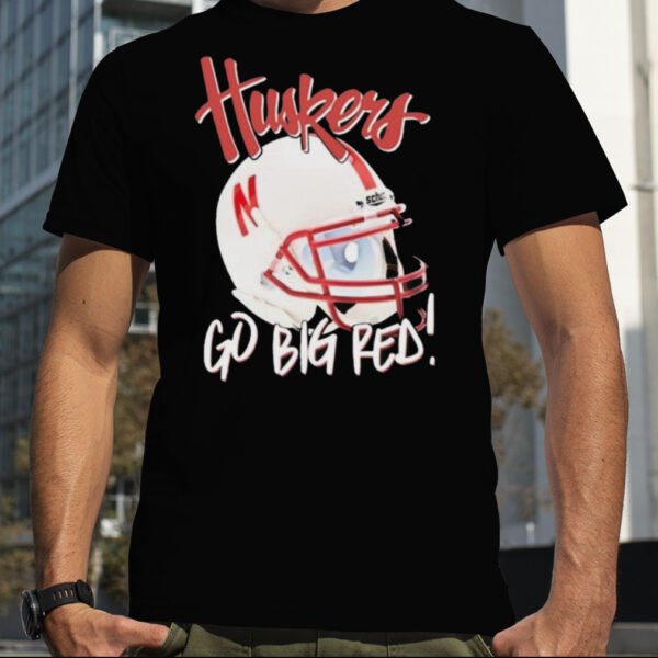 Nebraska Cornhuskers Go Big Red Vintage Helmet Shirt