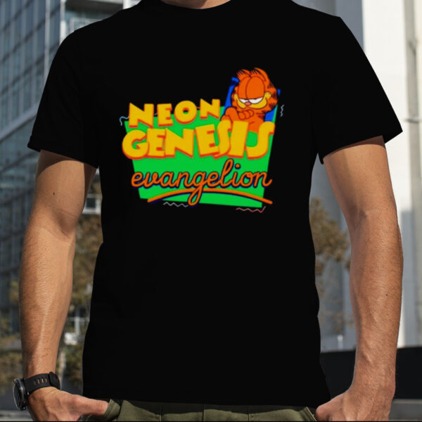 Neon Genesis Evangelion Garfield T shirt