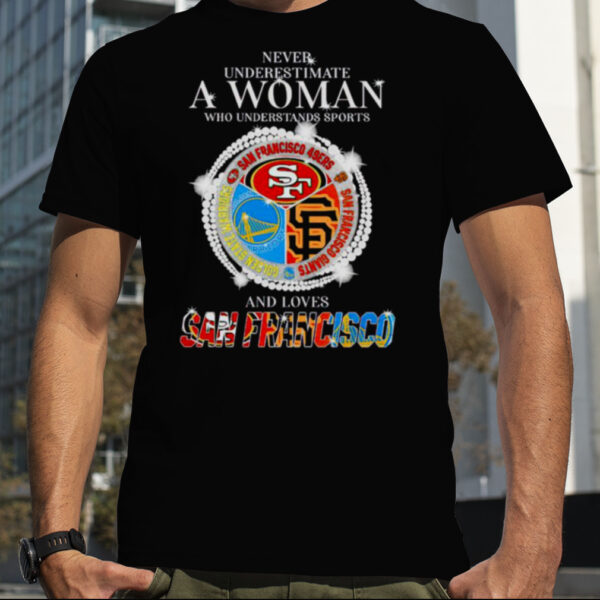 Never Underestimate A Woman Who Understands Sports And Loves San Francisco Shirt