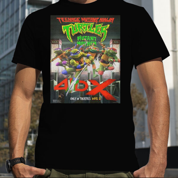 New Poster For Teenage Mutant Ninja Turtles Mutant Mayhem T Shirt