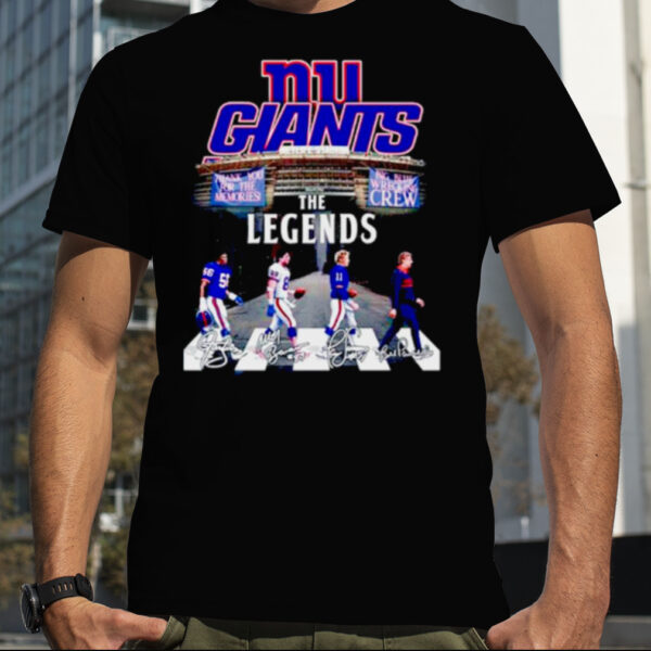 New York Gians thank you for the memories big blue wrecking the legends shirt