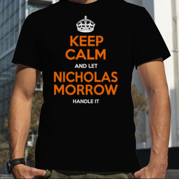 Nicholas Morrow Keep Calm Chicago Football Fan Shirt