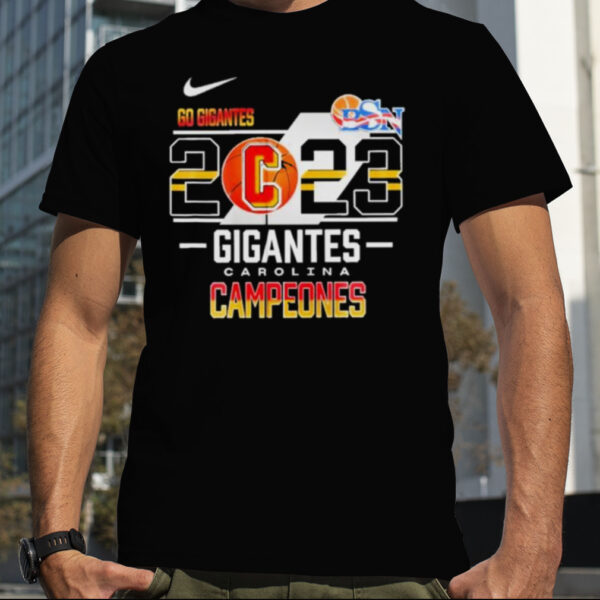 Nike Campeones Gigantes de Carolina BSN 2023 shirt