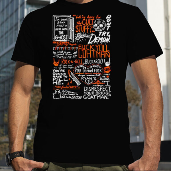 On Your Bridge Goatman White Halloween shirt