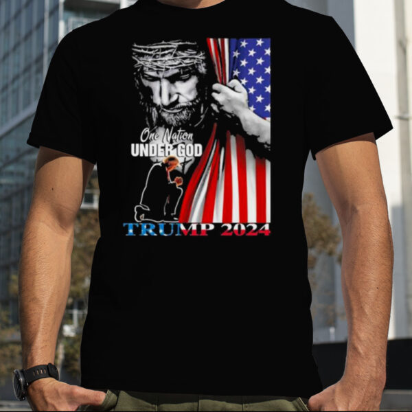 One nation under god Donald Trump 2024 strong America shirt