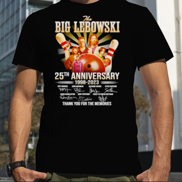 Original The Big Lebowski 25th anniversary 1998 2023 thank you for the memories shirt