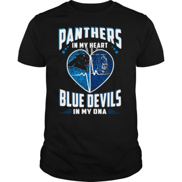 Panthers In My Heart Blue Devils In My Dna Football shirt