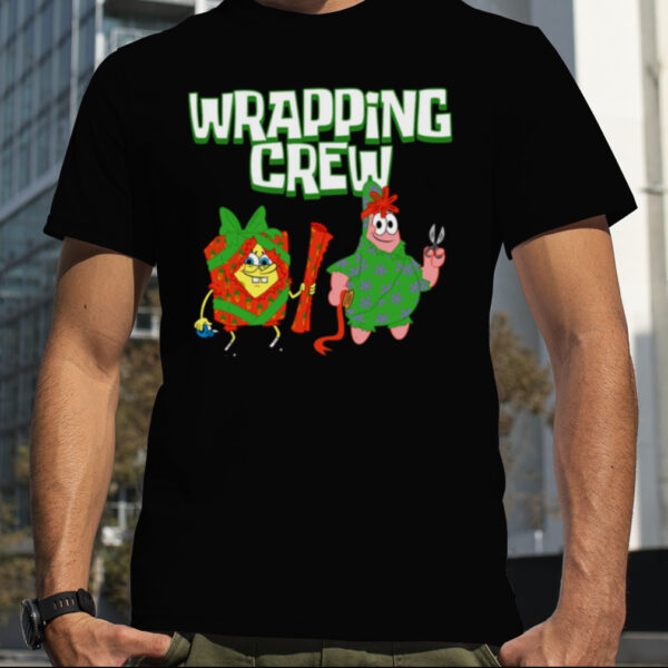 Patrick Star Wrapping Crew Christmas Halloween Spongebob Squarepants shirt