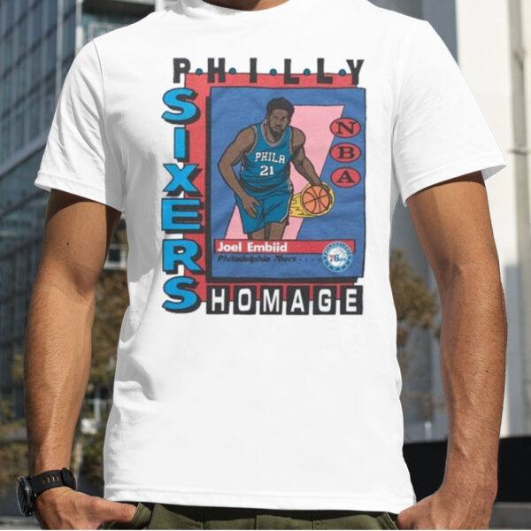 Philadelphia 76ers Trading Card Joel Embiid Shirt