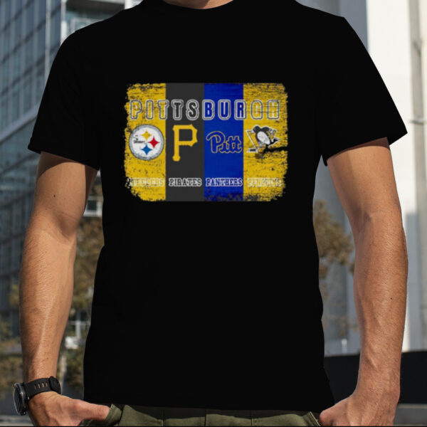 Pittsburgh Steelers Pittsburgh Pirates Pittsburgh Panthers Pittsburgh Penguins logo shirt