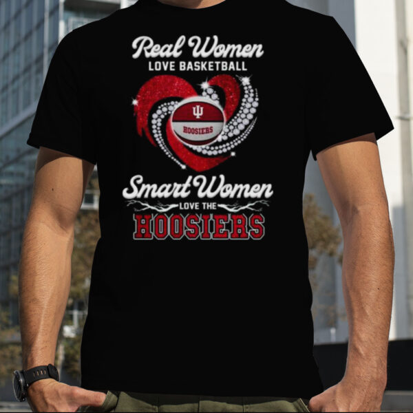 Real Women Love Football Smart Women Love The Hoosiers Diamond Heart 2023 shirt