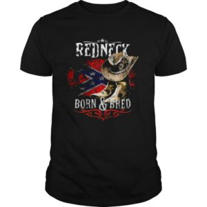 Redneck Born And Bred Cowboy Flag shirt