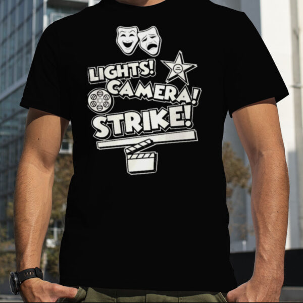 SAG AFTRA Lights Camera Strike Shirt