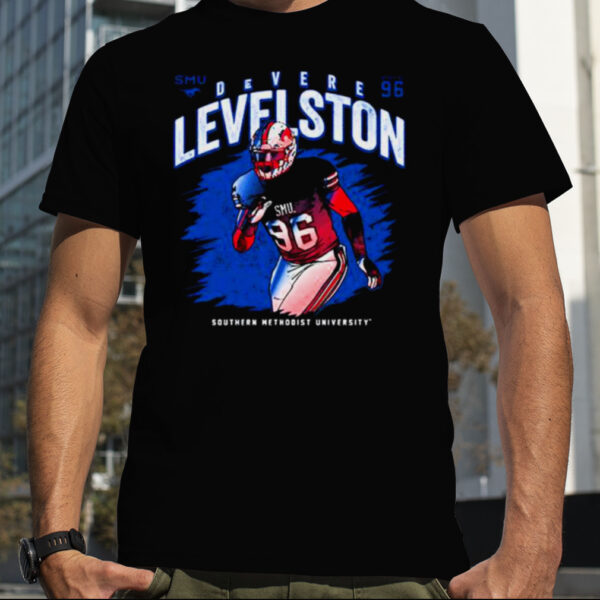 SMU Mustangs DeVere Levelston 2023 NCAA Football shirt