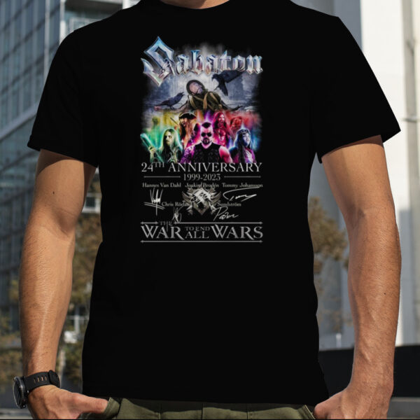 Sabaton 24th Anniversary 1999 – 2023 Thank You For The Memories T Shirt