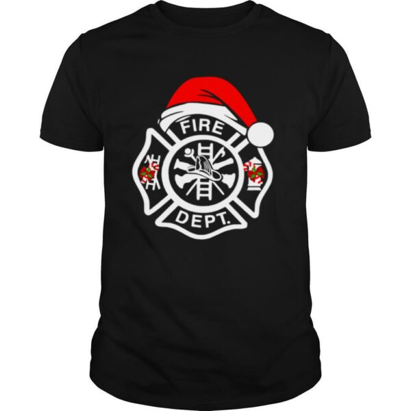 Santa Fire Dept Merry Christmas shirt