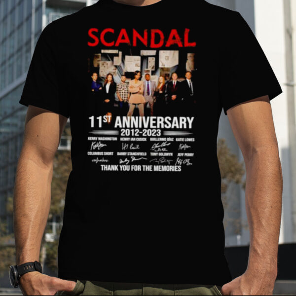 Scandal 11st Anniversary 2012 2023 Thank You For The Memories T Shirt