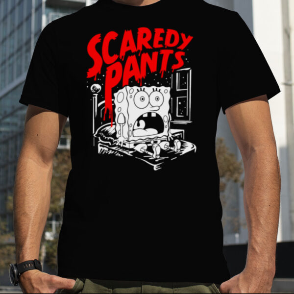 Scaredy Pants Horrified Halloween Spongebob shirt