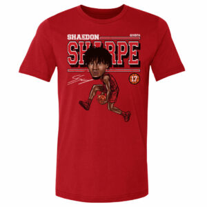 Shaedon Sharpe Portland Cartoon WHT