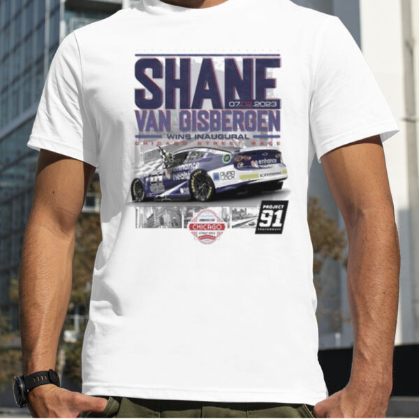 Shane Van Gisbergen Checkered Flag Sports 2023 Grant Park 220 Race Winner Shirt