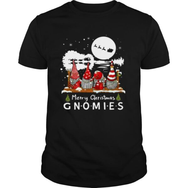 Shinesnow Guitar Shaped Merry Christmas Gnomies Christmas shirt
