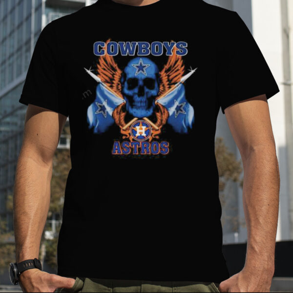 Skull Dallas Cowboys And Houston Astros shirt