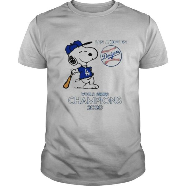 Snoopy Los Angeles Dodgers world series Champions 2020 shirt