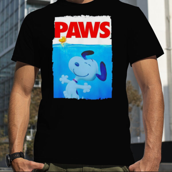 Snoopy and Woodstock paws shirt