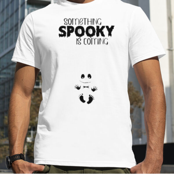 Something Spooky Is Coming Jack Skellington Shower Nightmare Christmas Reveal Pregnant t shirt