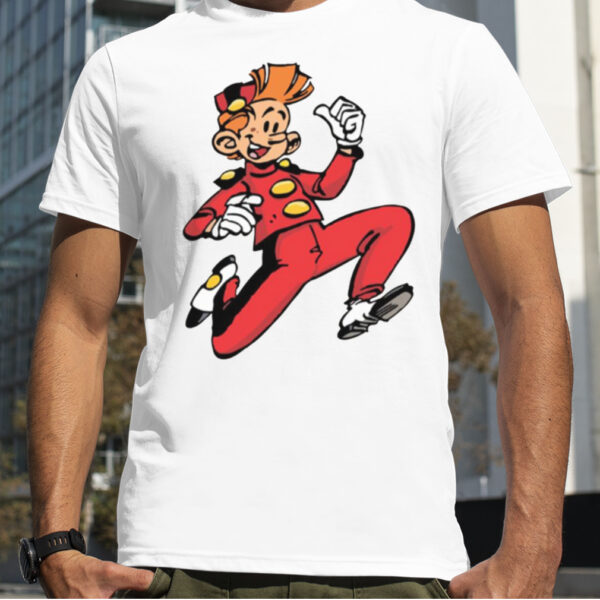 Spirou Running Gaston Lagaffe shirt