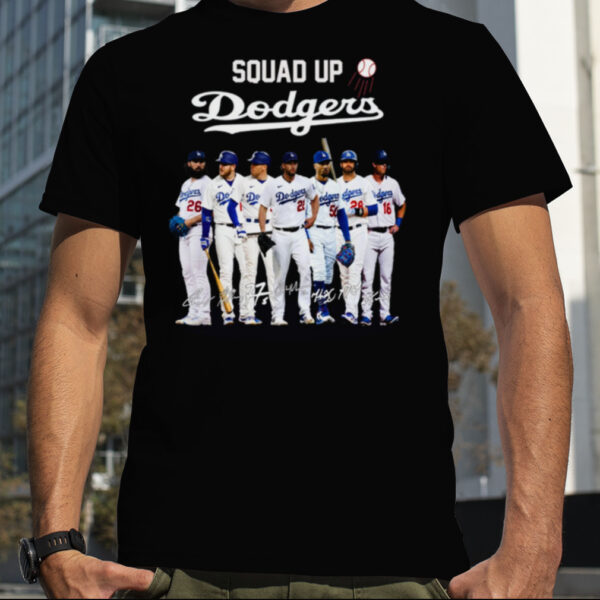 Squad Up Dodgers Signature T Shirt