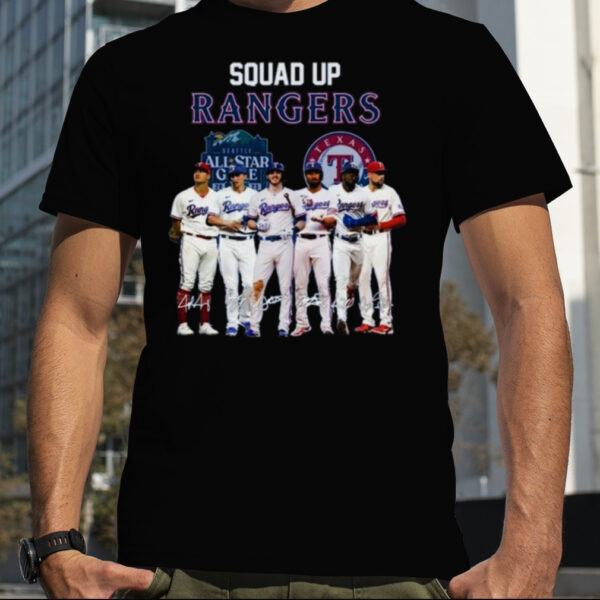 Squad Up Texas Rangers Seattle All Star Game 2023 Signatures T