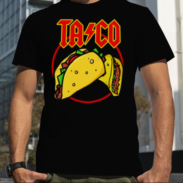 Taco Acdc Retro Rock Band Acdc 90s shirt