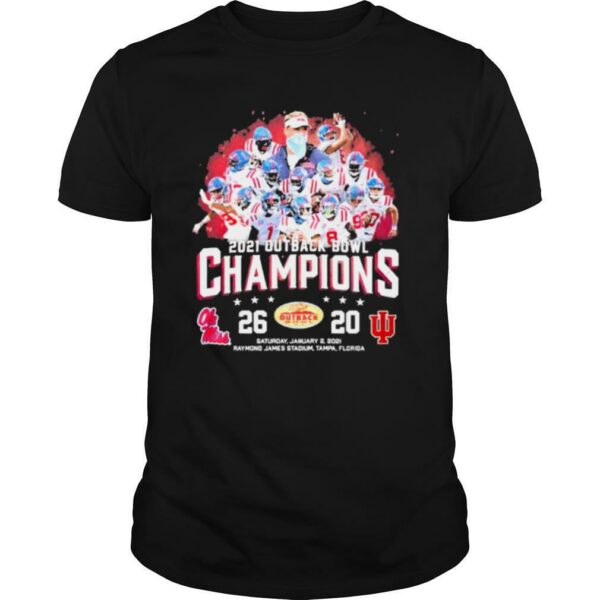 Team ole miss 2021 outback bowl champions shirt