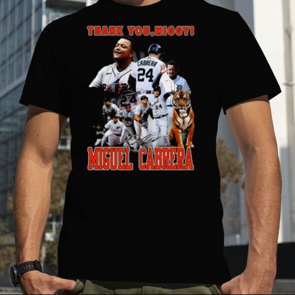 Thank You Miggy Miguel Cabrera Signature t shirt